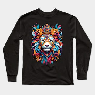 Lion artistic design Long Sleeve T-Shirt